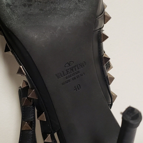 Valentino Garavani Rockstud Ankle Strap Pump With Tonal Studs 100mm - Picture 5 of 7